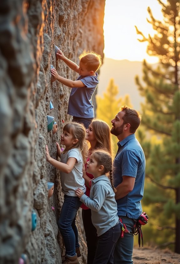 family friendly rock climbing experience