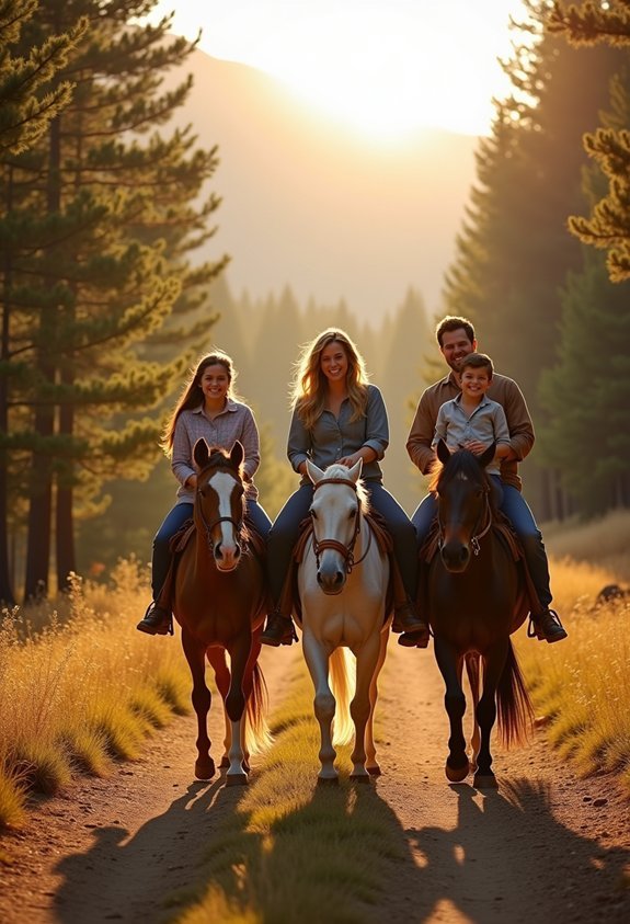 family trail riding adventure
