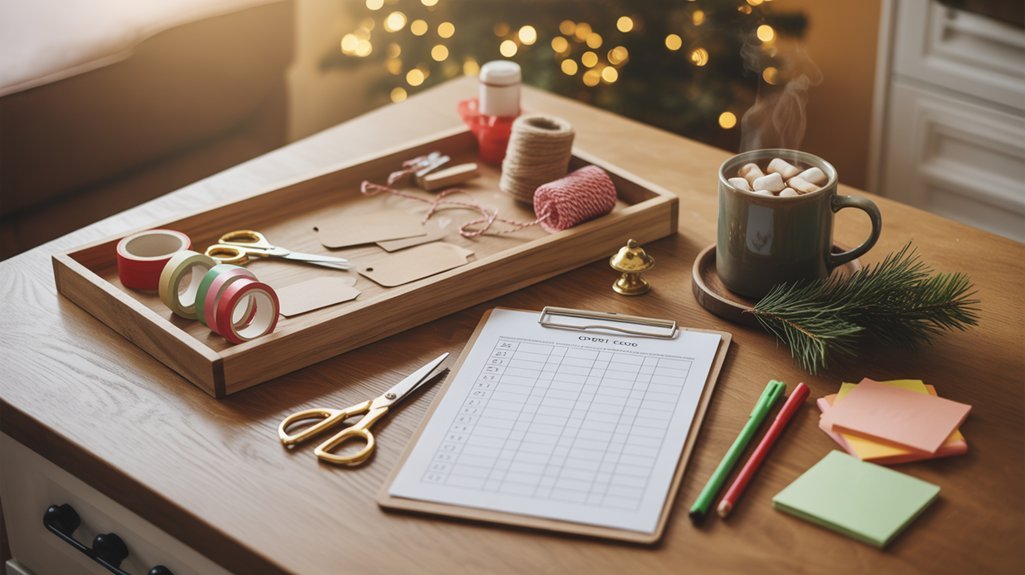 gather supplies create checklist