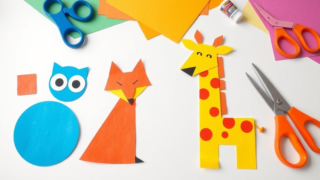 geometric shape animal activities