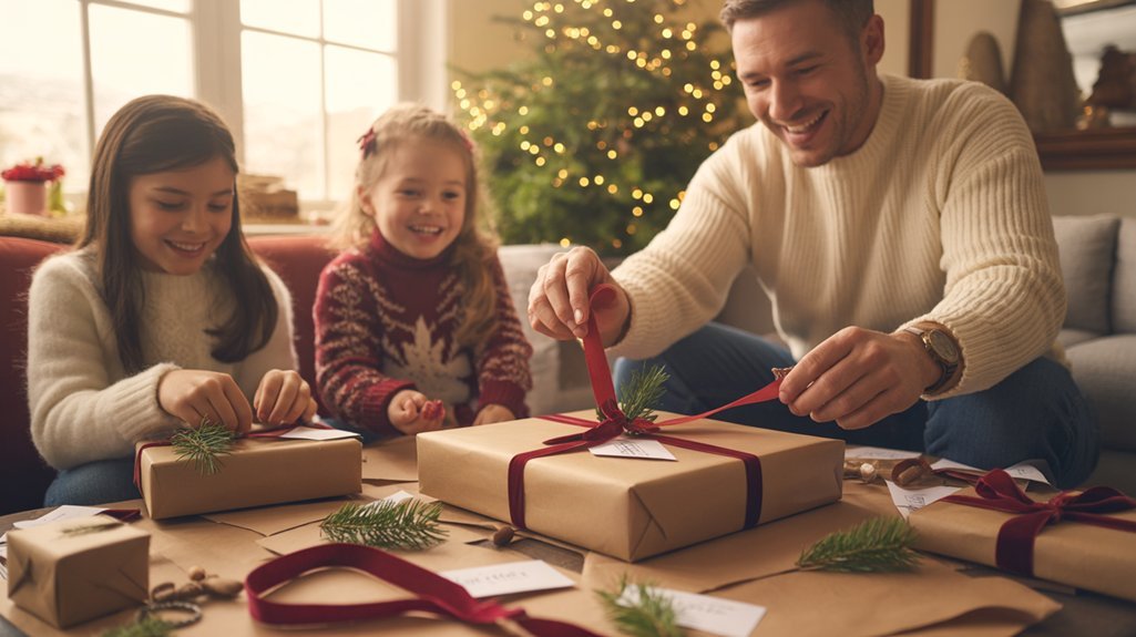 gift wrapping moments captured