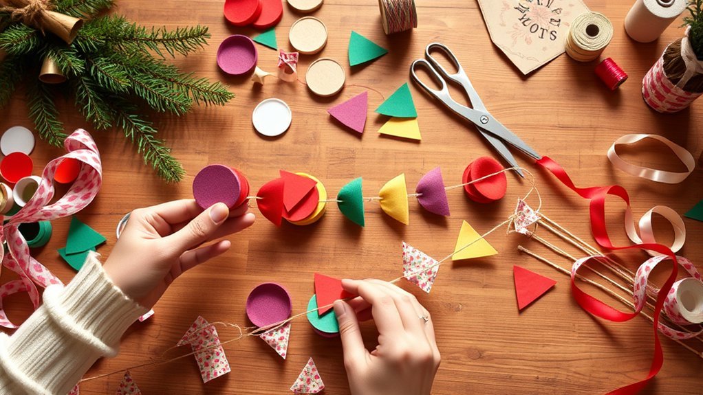 handmade family garlands joy