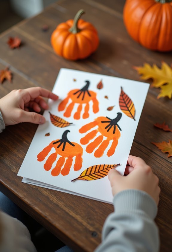 handmade pumpkin patch cards