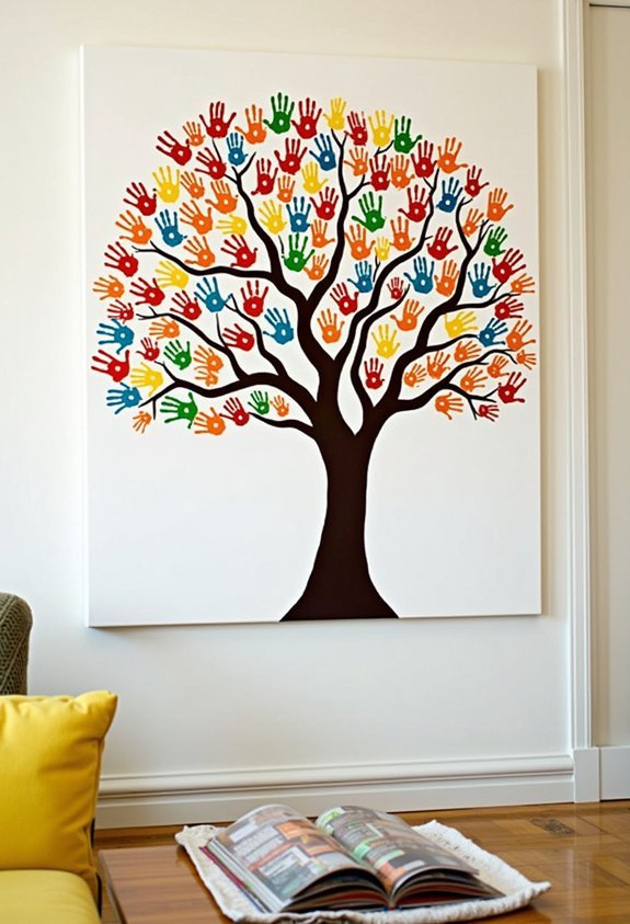 handprint family tree art