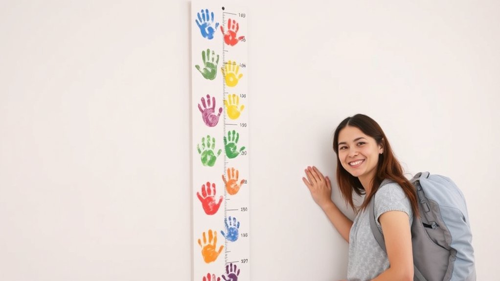 handprint growth measurement chart