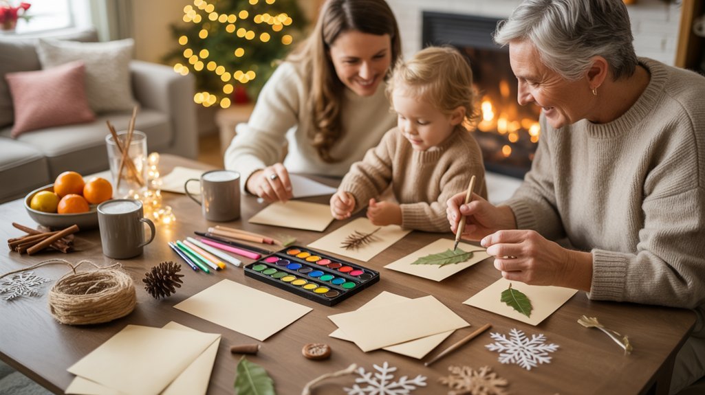handwritten holiday card session