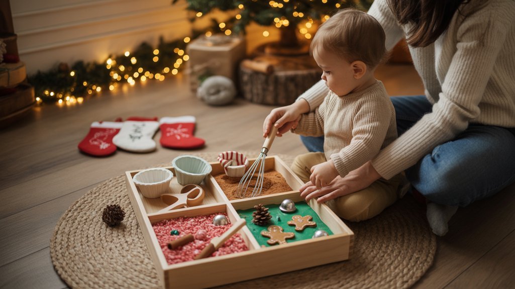 holiday sensory bin fun