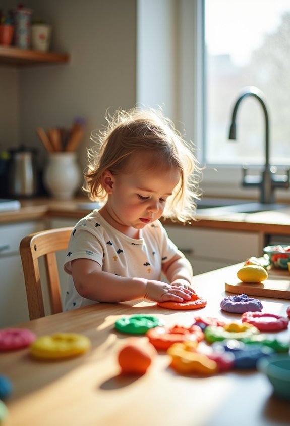 homemade playdough sensory fun