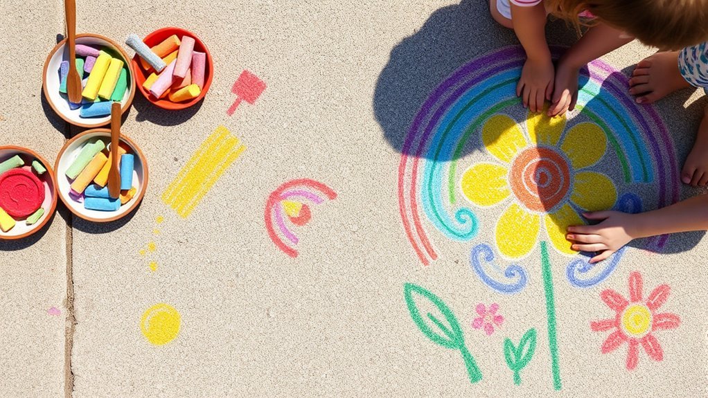 homemade sidewalk chalk adventures