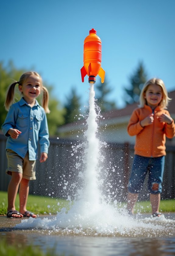 homemade water rocket launch