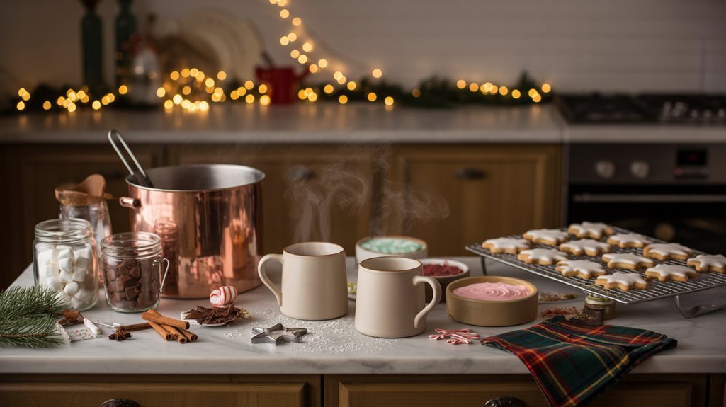 hot cocoa and cookies