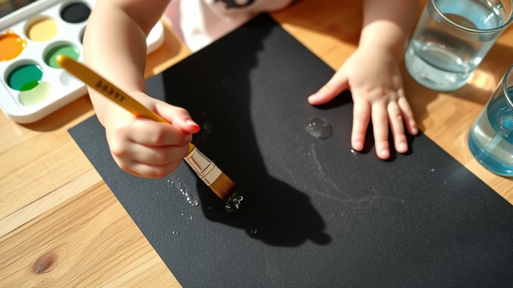 invisible water writing fun