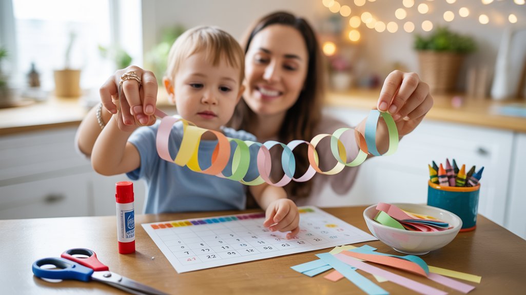 joyful countdown paper chain