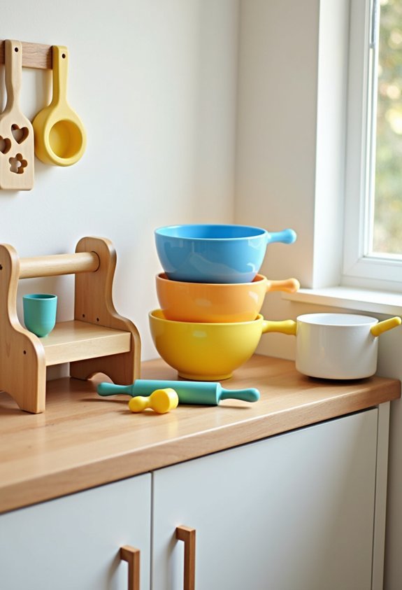 kid friendly kitchen setup