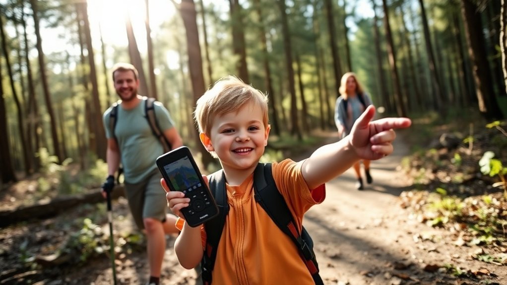 kids lead navigation adventures
