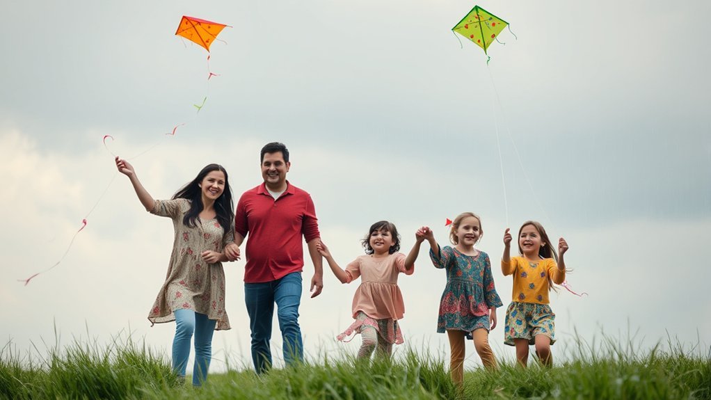 kite flying in rain
