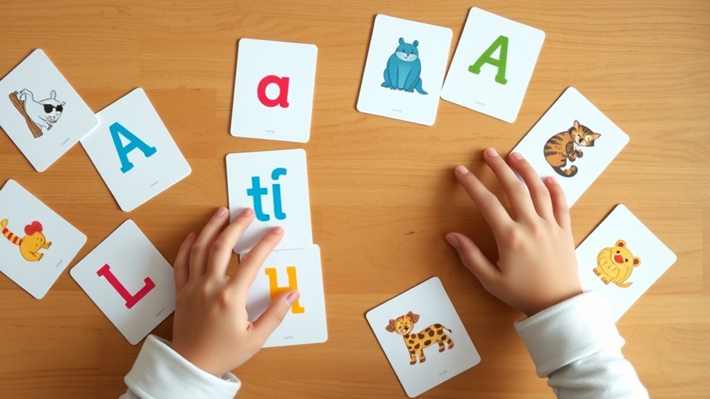 letter matching memory game