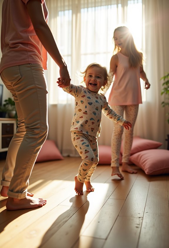 living room dance party