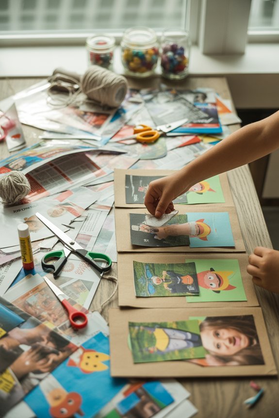 magazine collages enhance storytelling