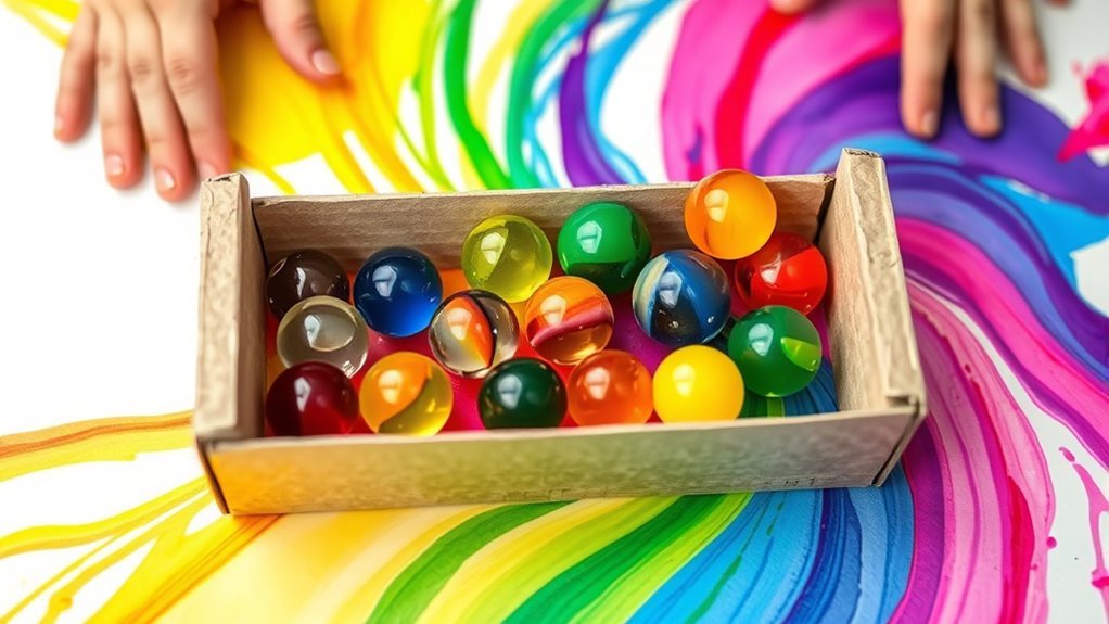 marble painting for kids