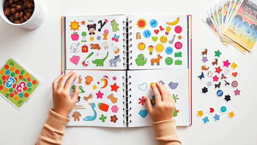 mess free creative sticker fun