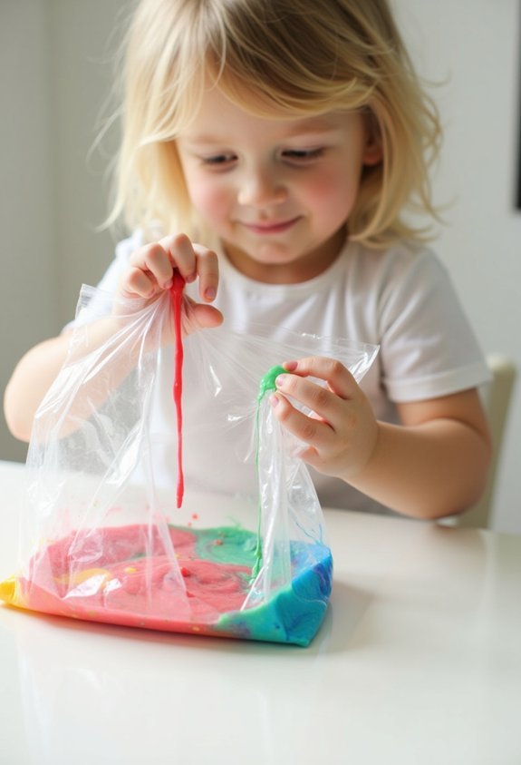mess free toddler art activity