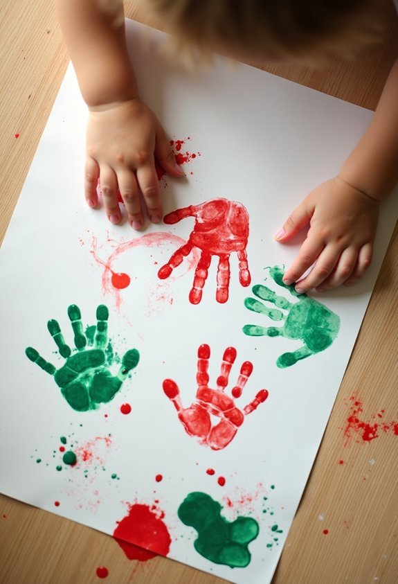 messy toddler art creations