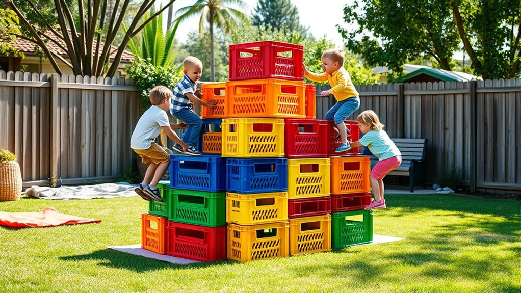 milk crate climbing challenge