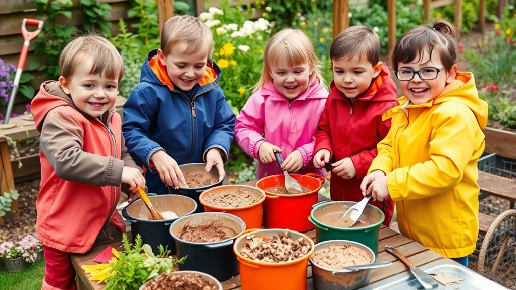 mud kitchen outdoor play