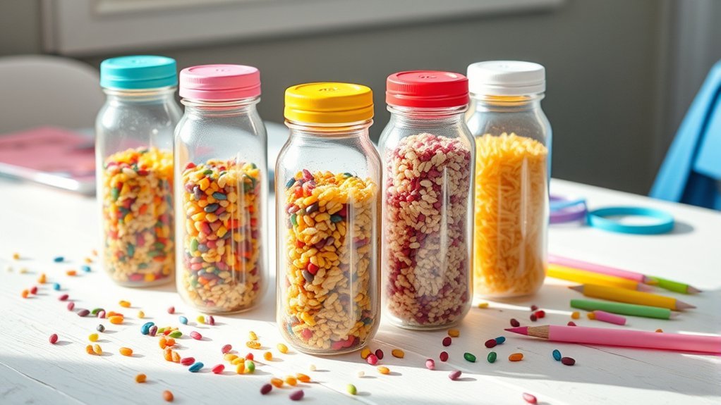 musical bottle shakers activity