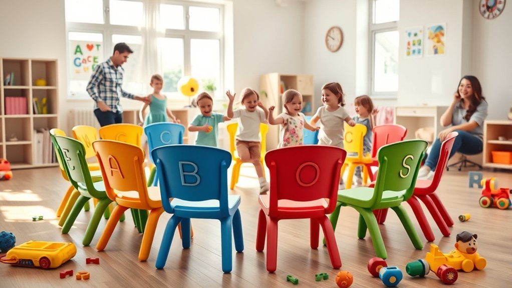 musical chairs phonics game