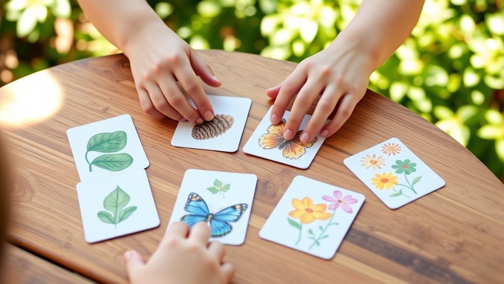 nature themed memory card game