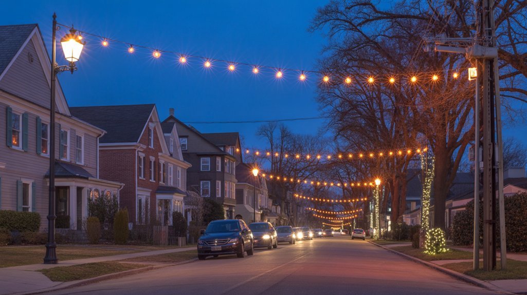 neighborhood holiday lights stroll