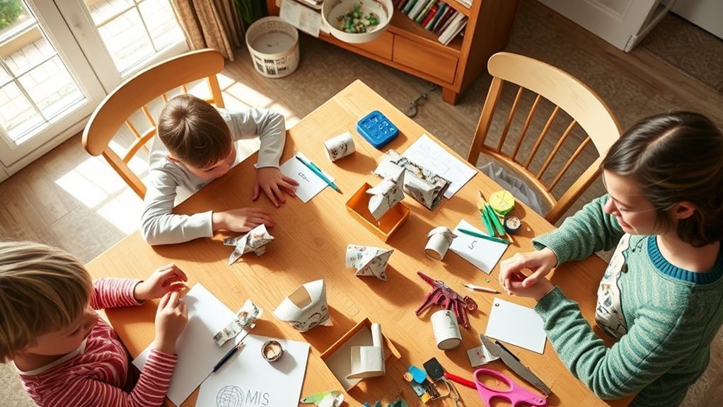 newspaper sculpture with tape