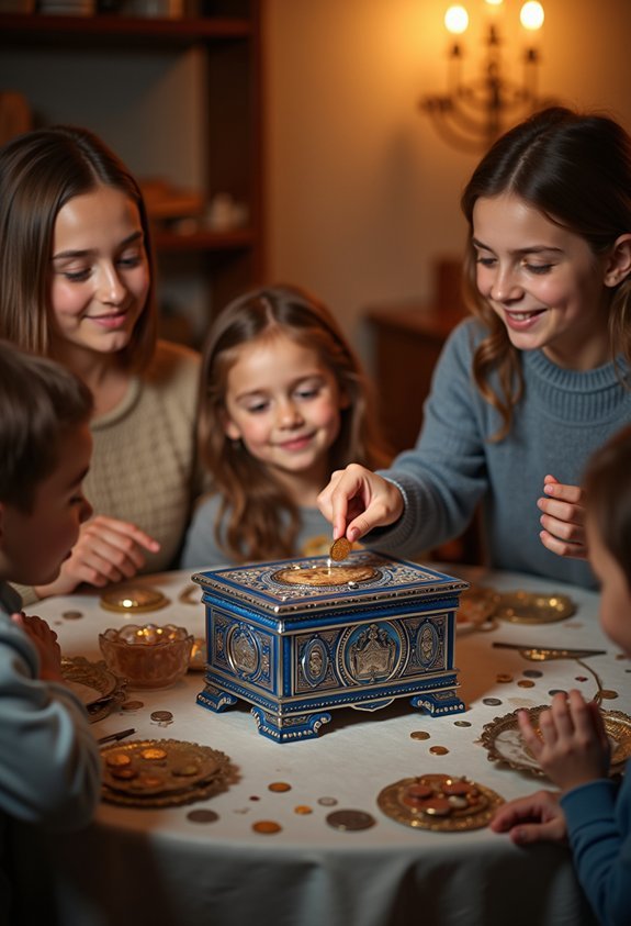 nightly tzedakah giving ritual