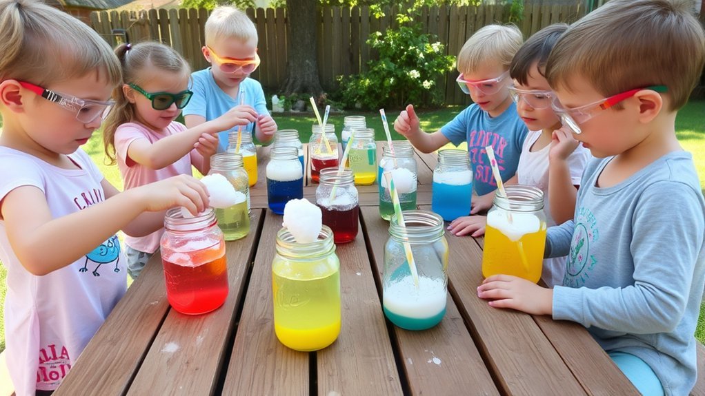 outdoor kitchen science experiments
