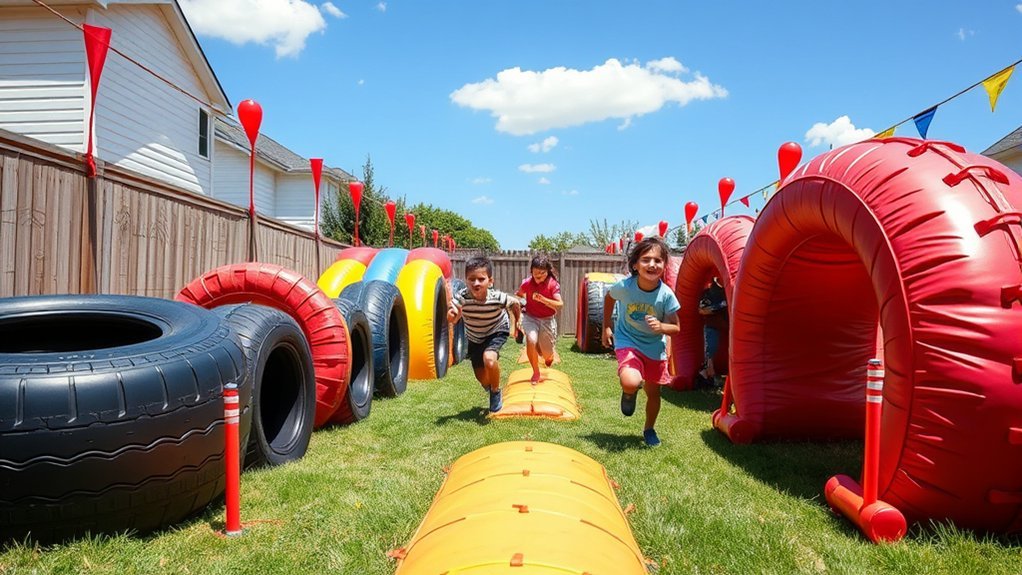 outdoor obstacle course fun