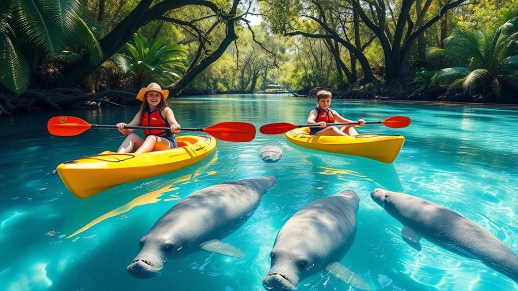 paddle with manatees adventure