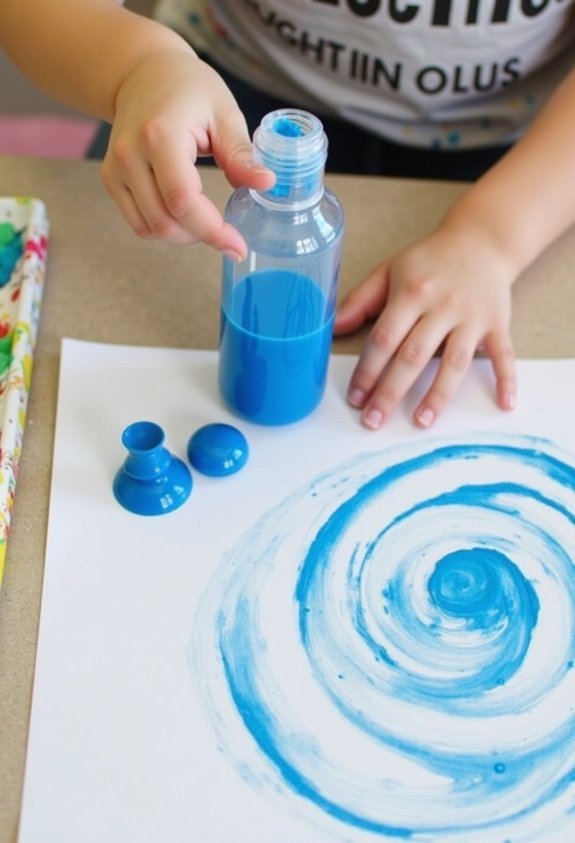 paint with roll on bottles