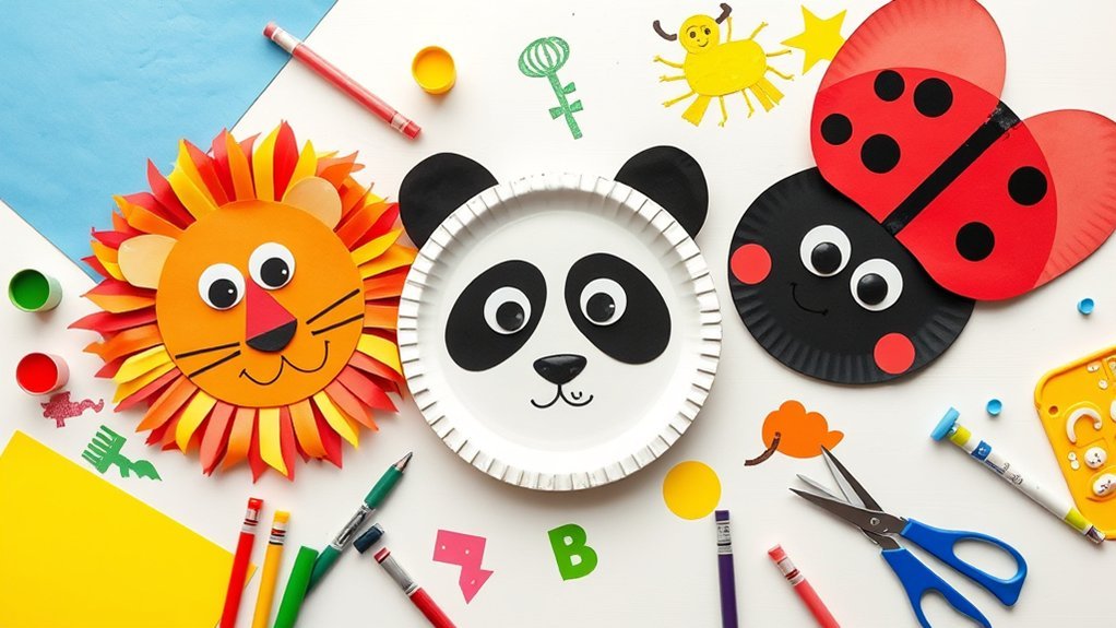 paper plate animal crafts