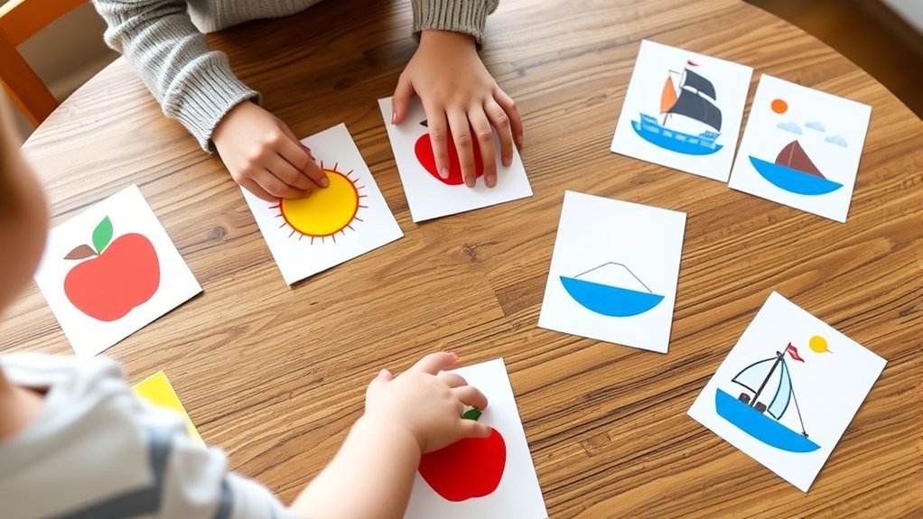 phonics memory matching game