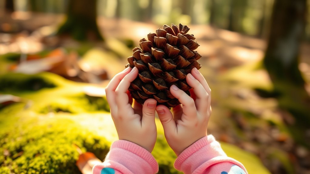 pinecone exploration and crafts