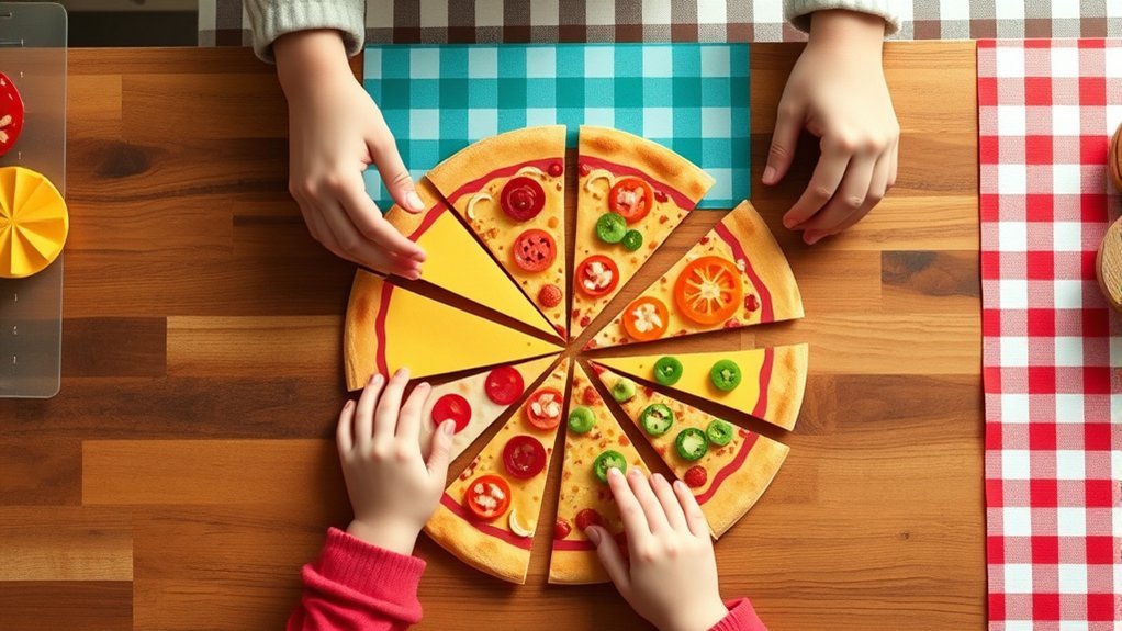 pizza fractions through fun