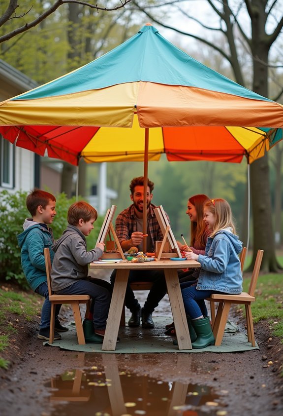pop up outdoor art studio