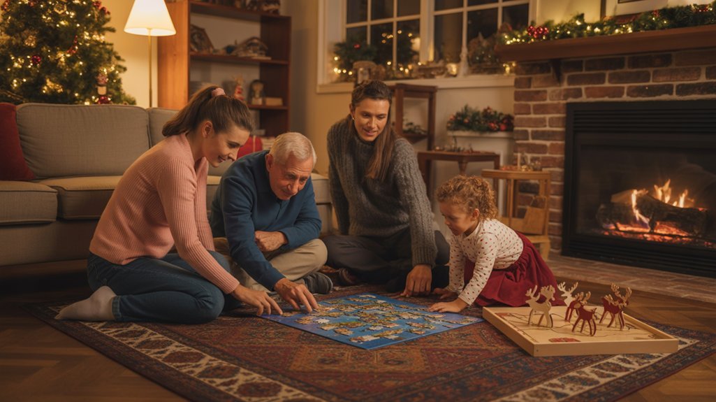 puzzle themed family bonding