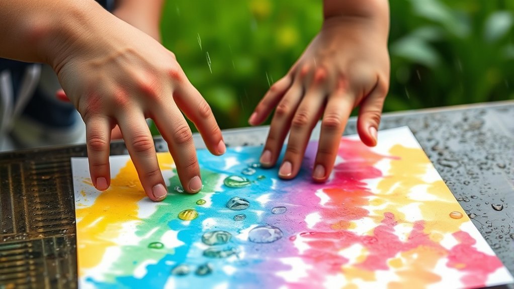 rain inspired chalk masterpieces