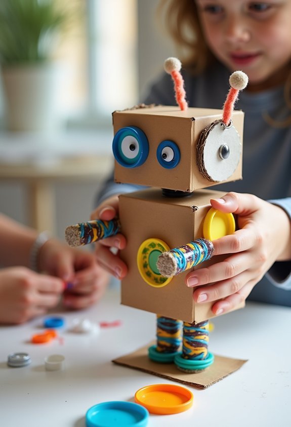 recycled materials robot project