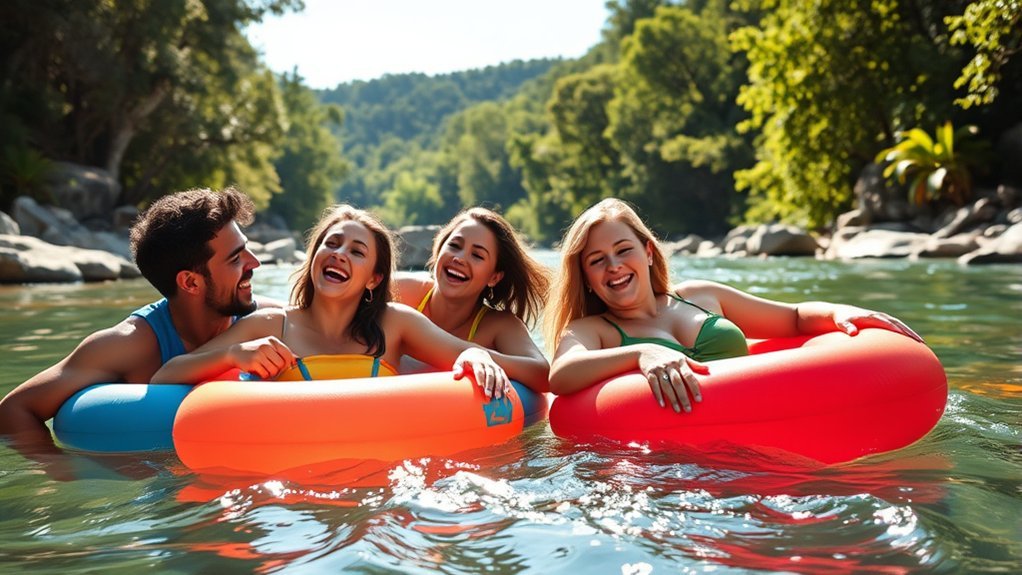 river floating family adventure