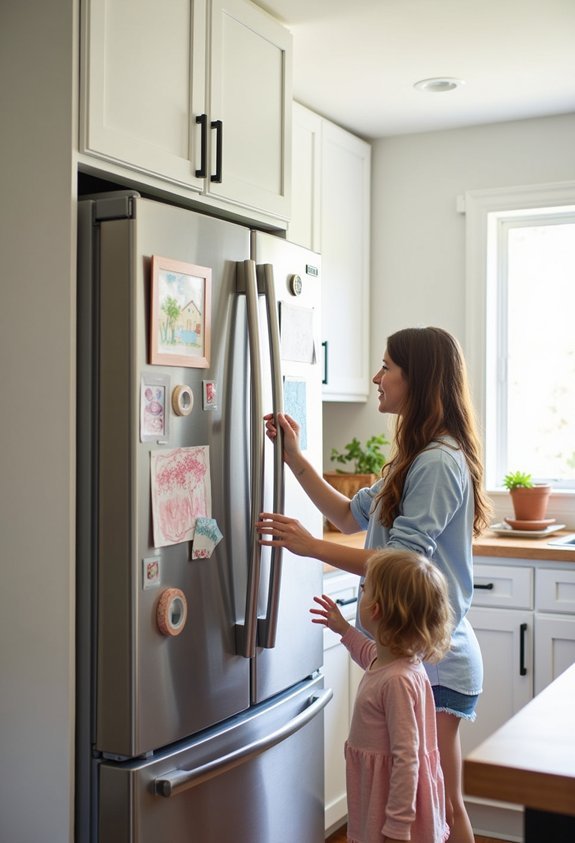 rotating fridge art gallery