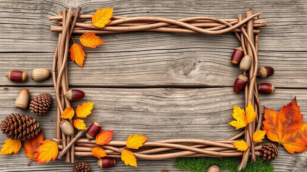 rustic twig picture frames